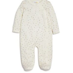 Bloomie’a baby Gold Heart Baby Girl Onesie 6mo